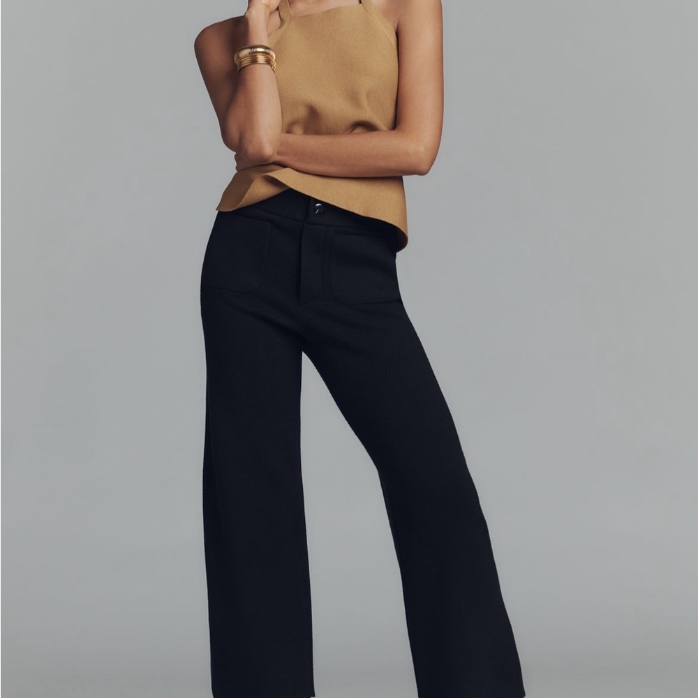 Anthropologie Collette Black Cropped